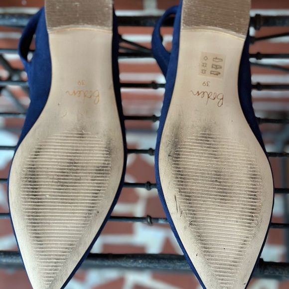 NWT BODEN Lillian Slingback Pointed Toe Scalloped Flats |Navy | Size 8 - Picture 12 of 12